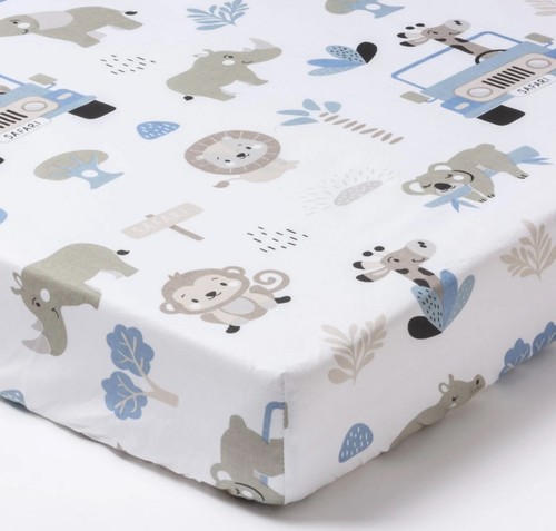 Blue safari baby - boy, cot