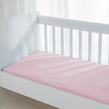 Pink Jersey Fitted Sheet