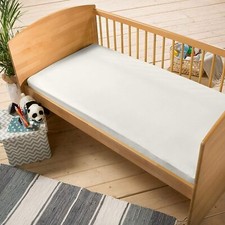 White Jersey Fitted Sheet